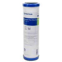 Pentair DFX-CB-10 Diamond Flow Water Filter Cartridge 10 inches by 2 point 5 inches with sediment wrap and inner carbon core rated at 10 microns