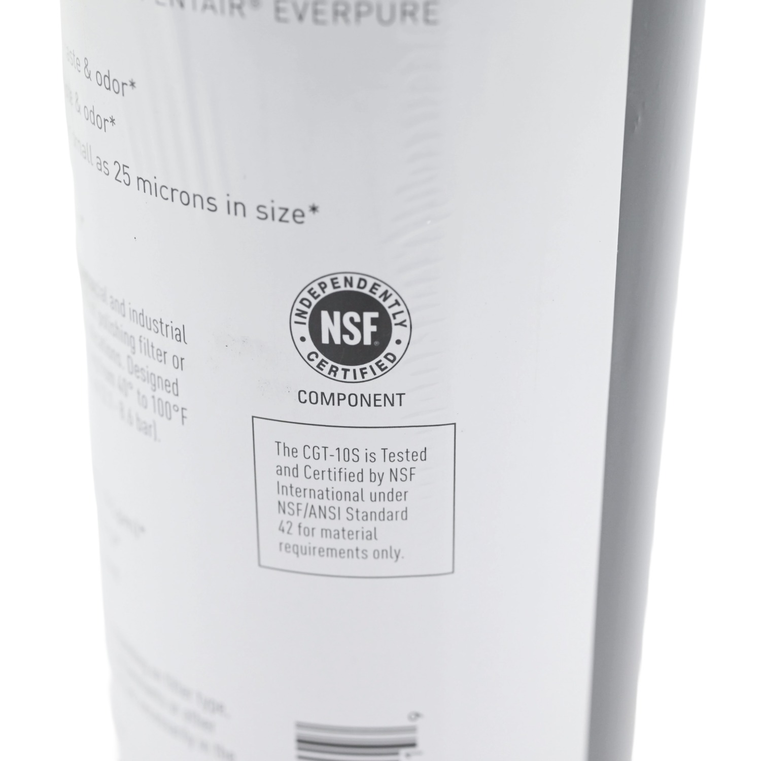 Pentair Everpure CGT-10S (EV9108-13) 10 inch x 2 point 5 inch Carbon Water Filter with Scale Protection