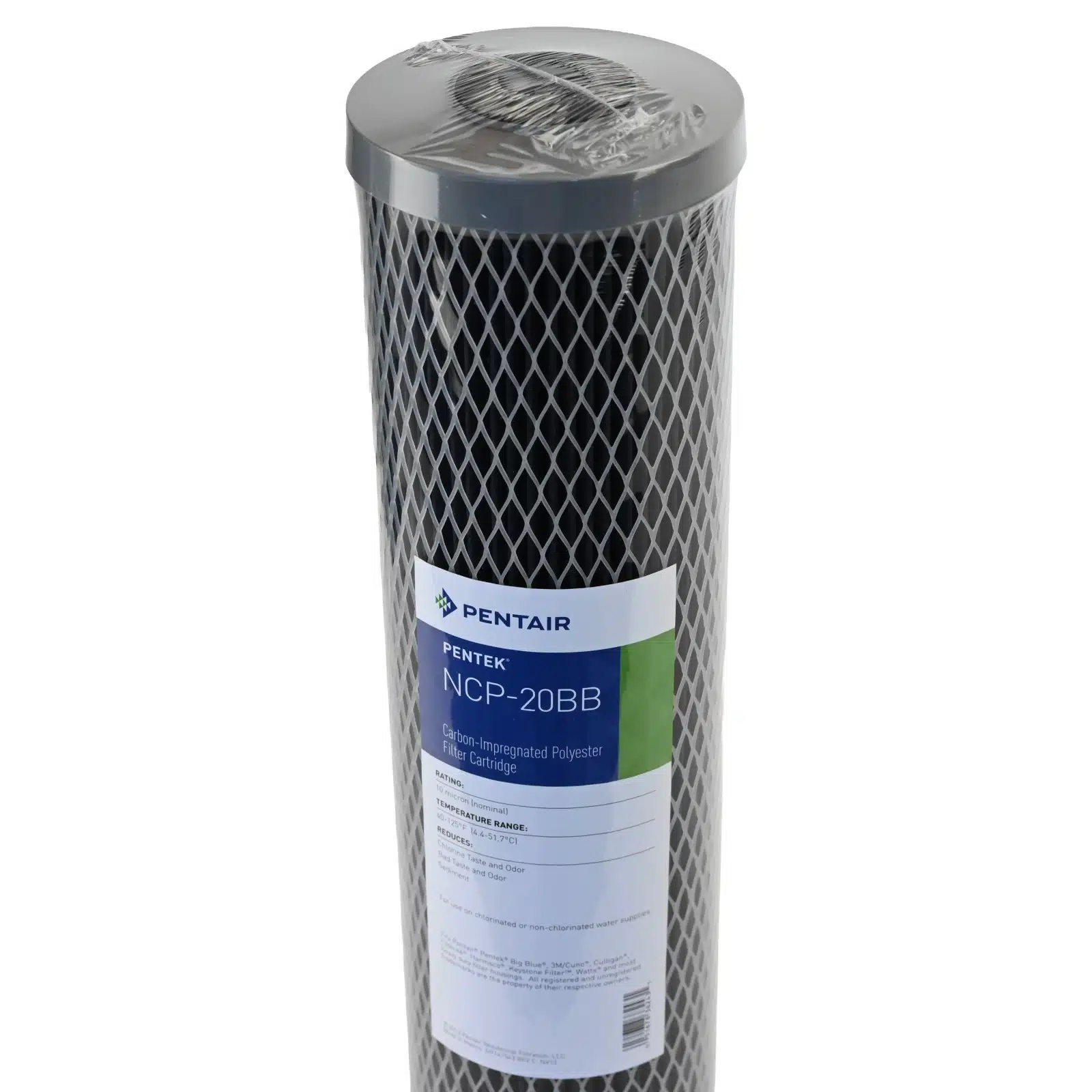 Pentair-NCP20BB-20-inch-by-4-point-5-inch-10-micron-carbon-coated-pleated-water-filter