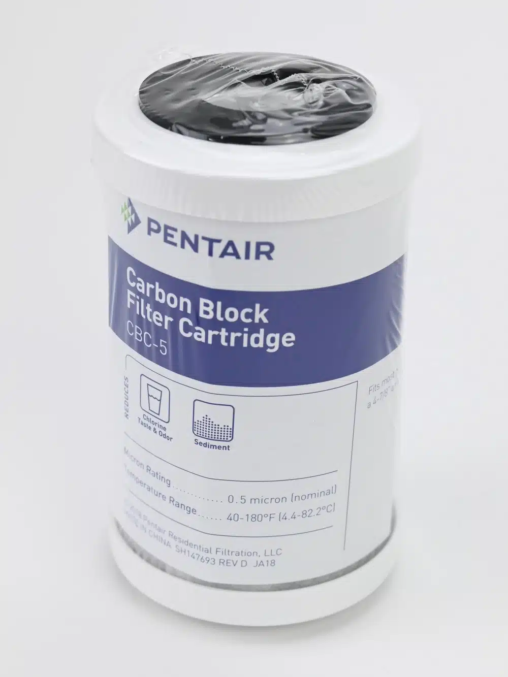 Pentek CBC-5 Carbon Block Filter Cartridge 0.5 Micron - Image 2