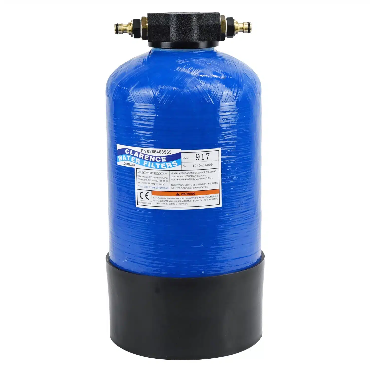 Portable Spot Free TDS Mixed Bed Resin Filter 179TDSPOH for Car Detailing Window Washing Boat Washing