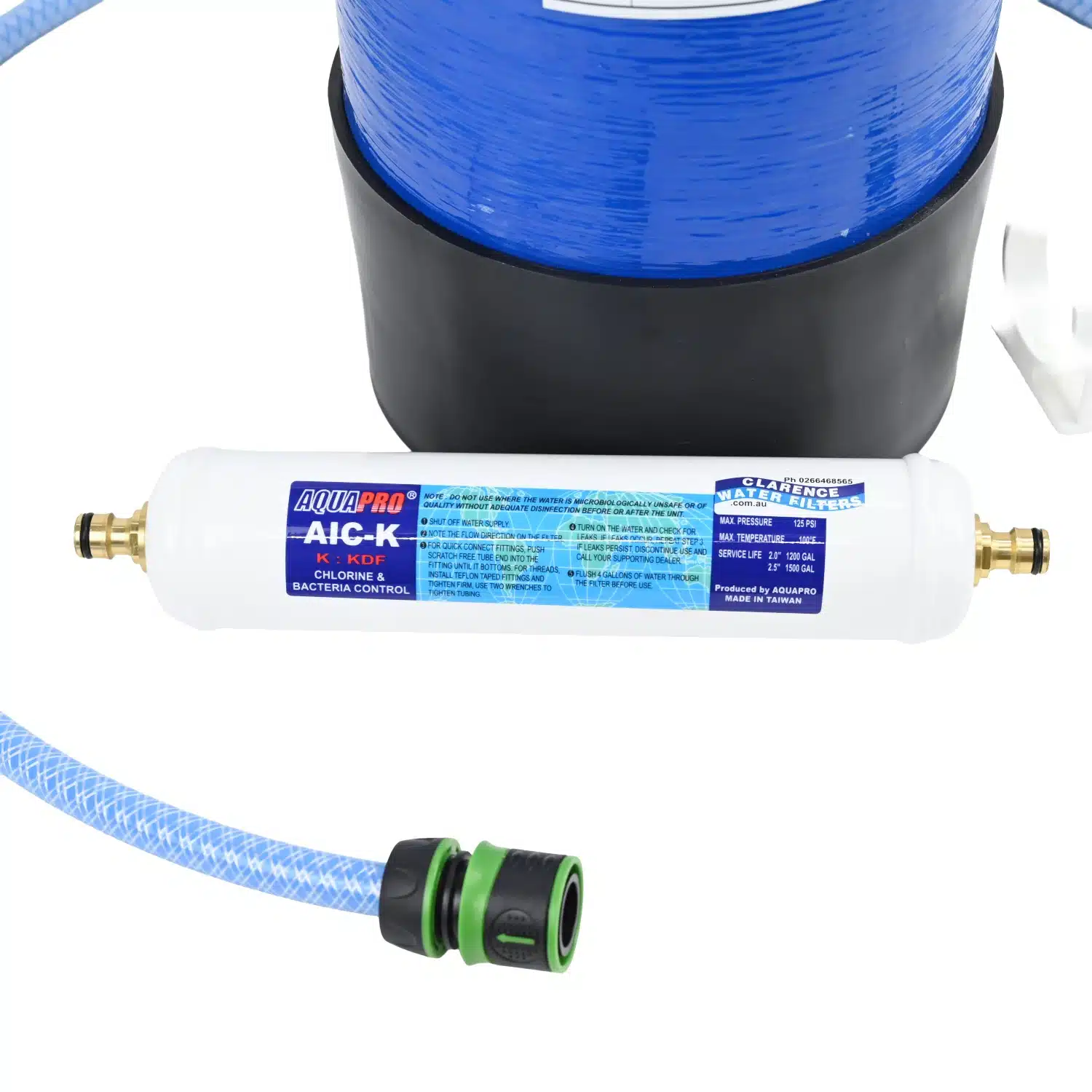 Portable Spot Free TDS Mixed Bed Resin Filter 179TDSPOH for Car Detailing Window Washing Boat Washing