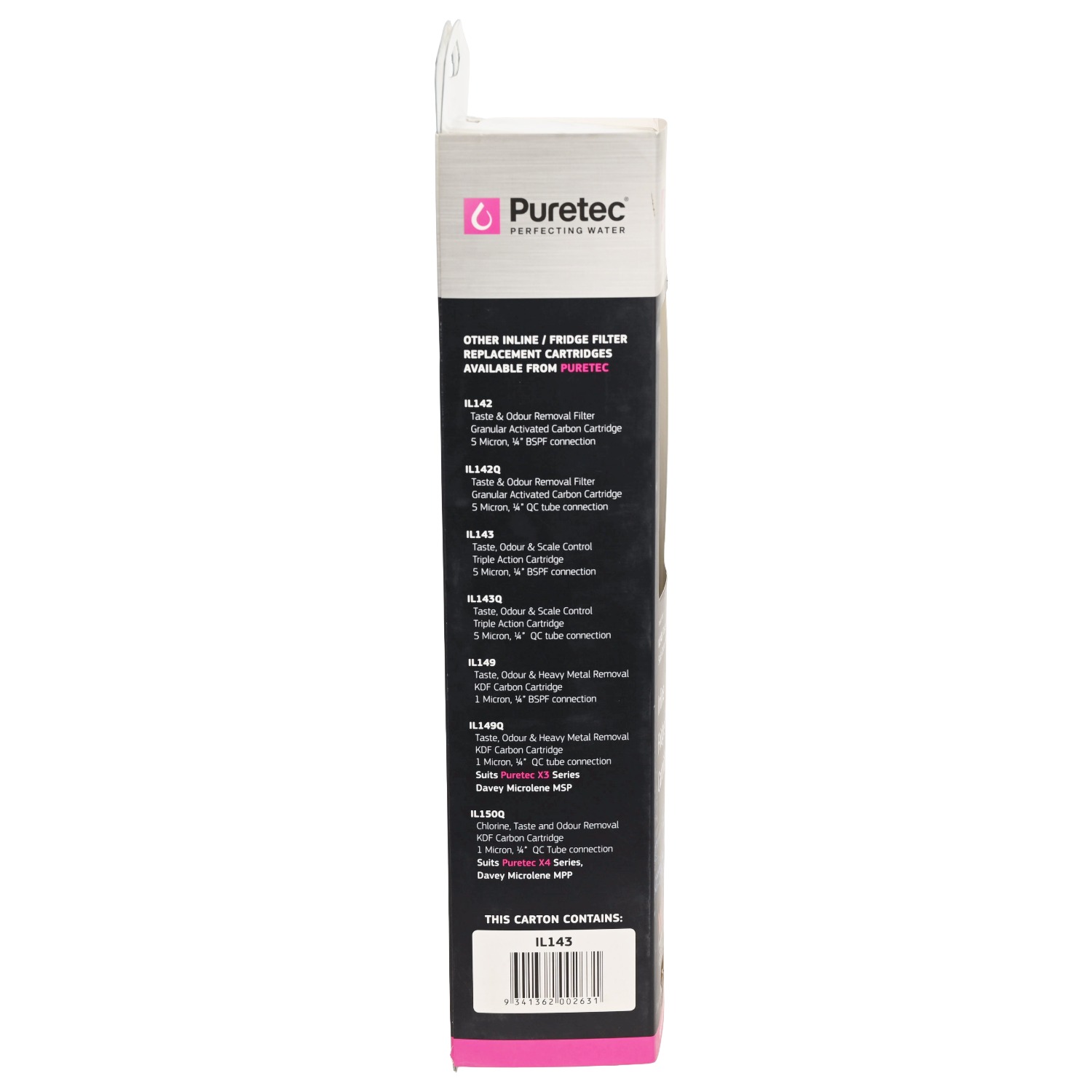 Puretec IL143 Inline Fridge Filter Rated at 5 Microns