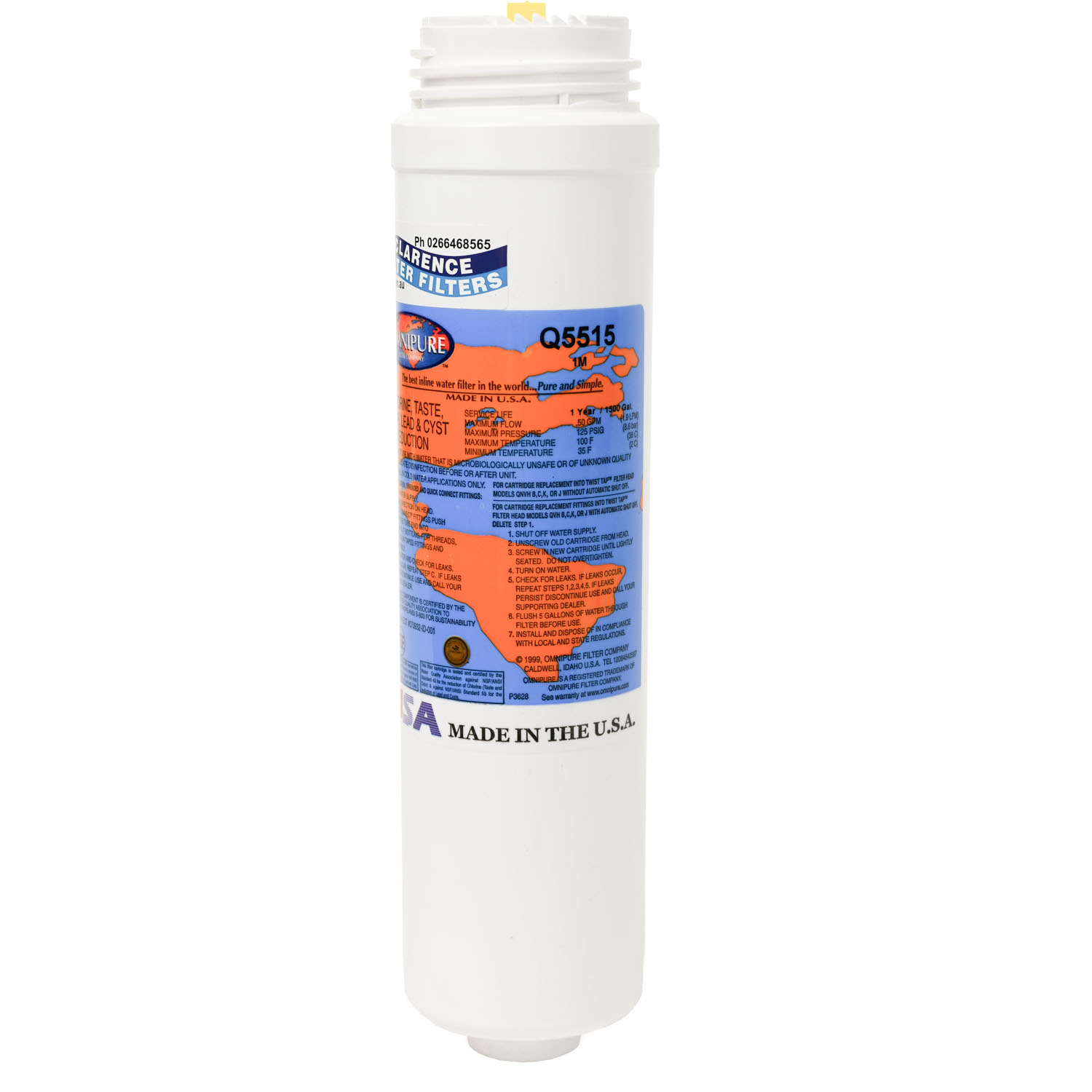 Q5515 Omnipure 1 Micron Carbon Filter with Lead Reduction