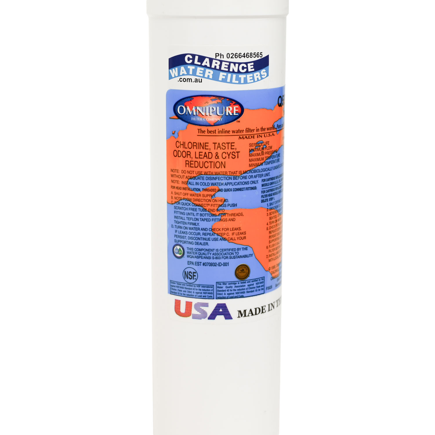 Q5515 Omnipure 1 Micron Carbon Filter with Lead Reduction