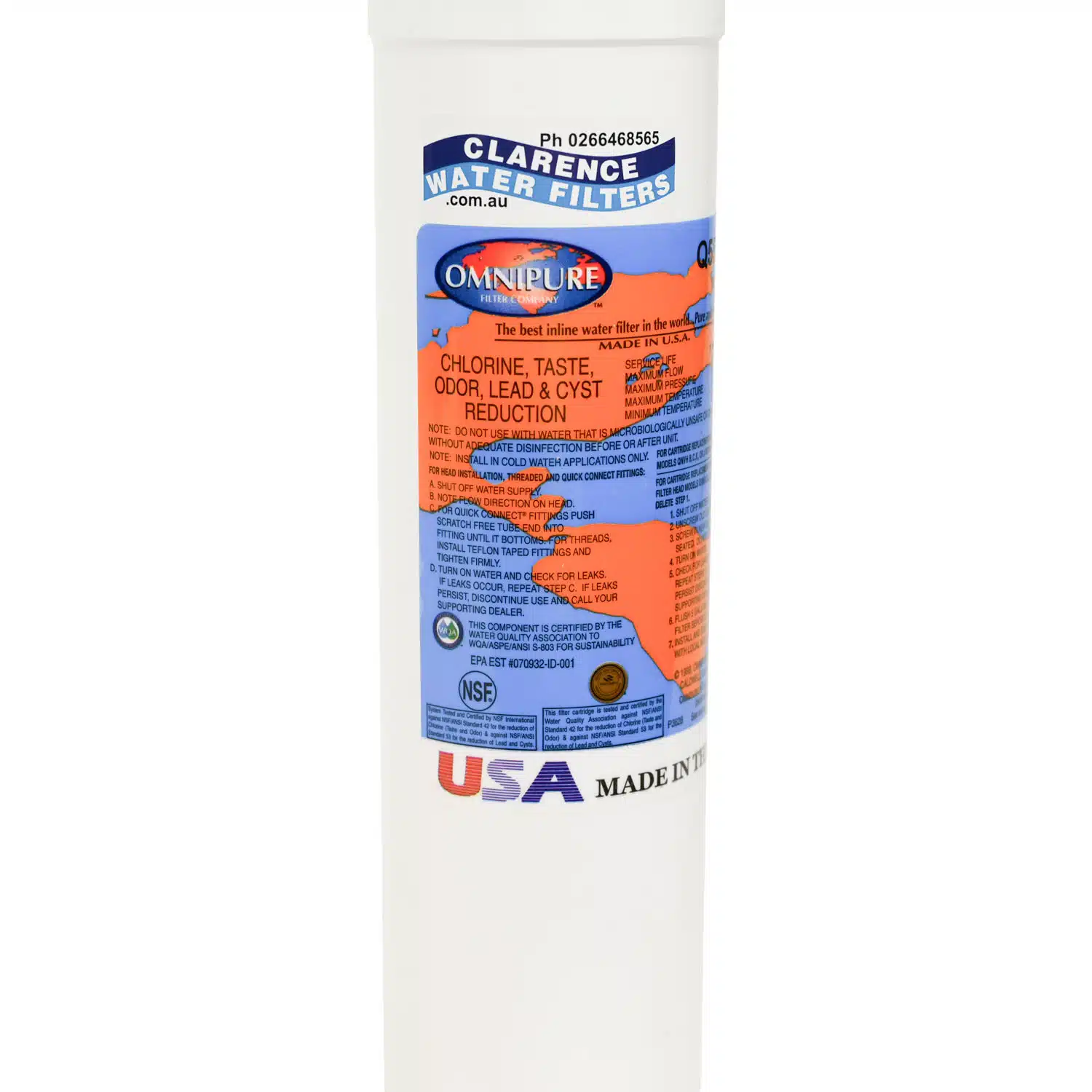 Q5515 Omnipure 1 Micron Carbon Filter with Lead Reduction