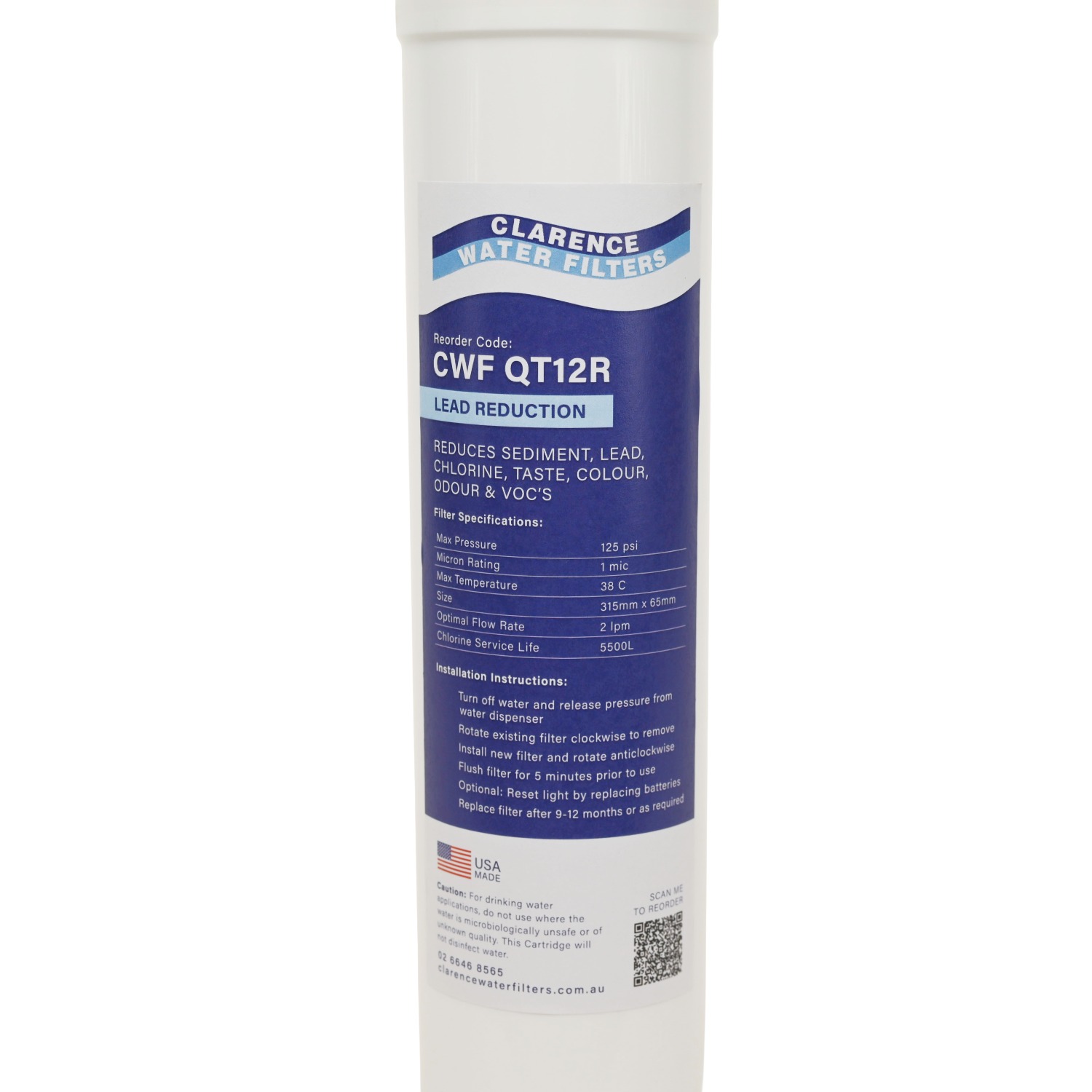 CWF QT12R Compatible Water Filter Cartridge - Image 4