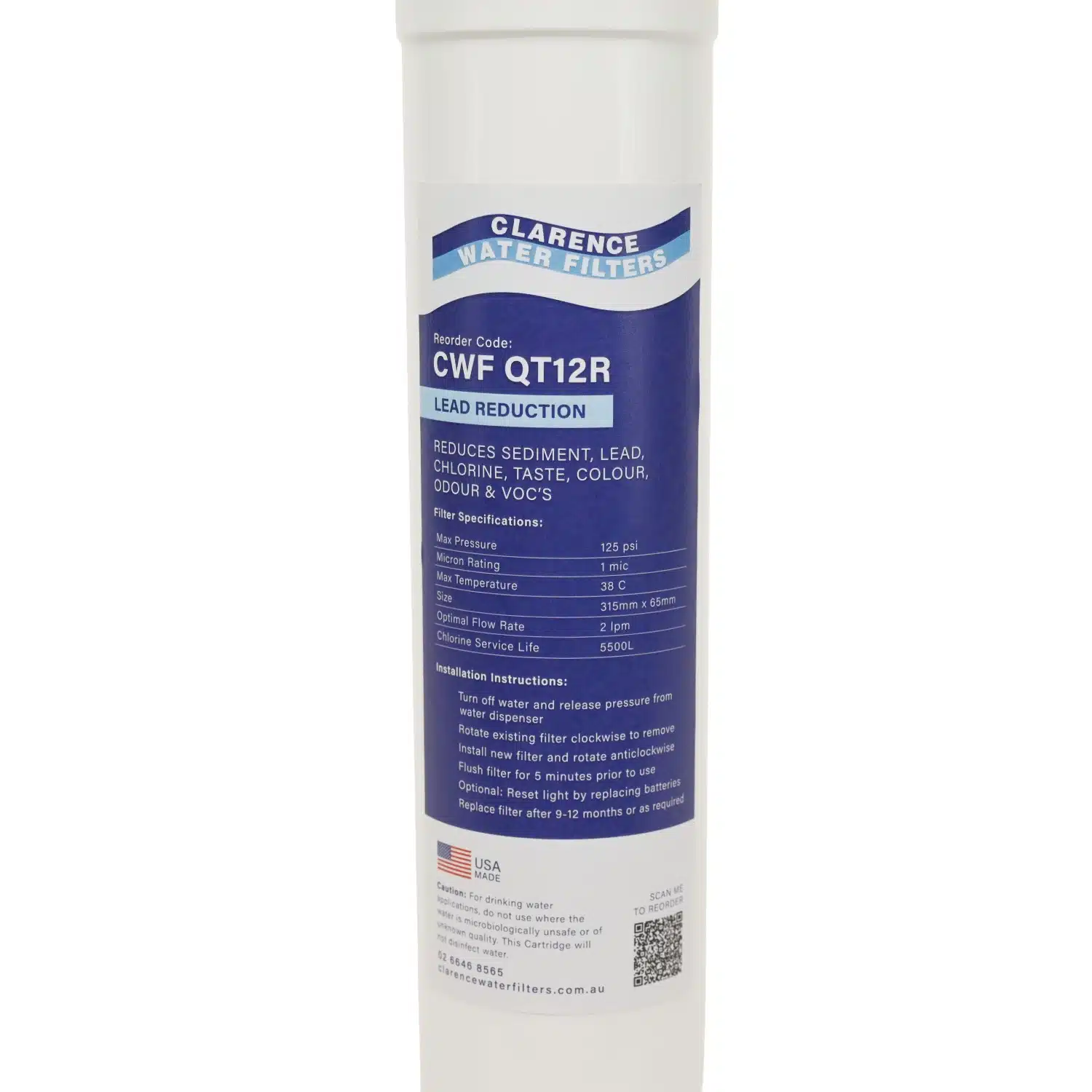CWF QT12R Compatible Water Filter Cartridge - Image 4