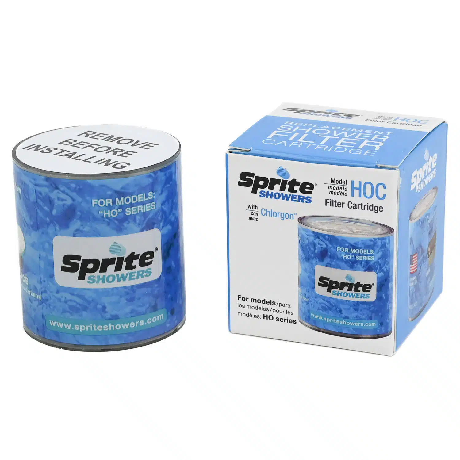 Replacement Cartridge for Sprite Chrome Plated Brass High Output Shower Water Filter with KDF media