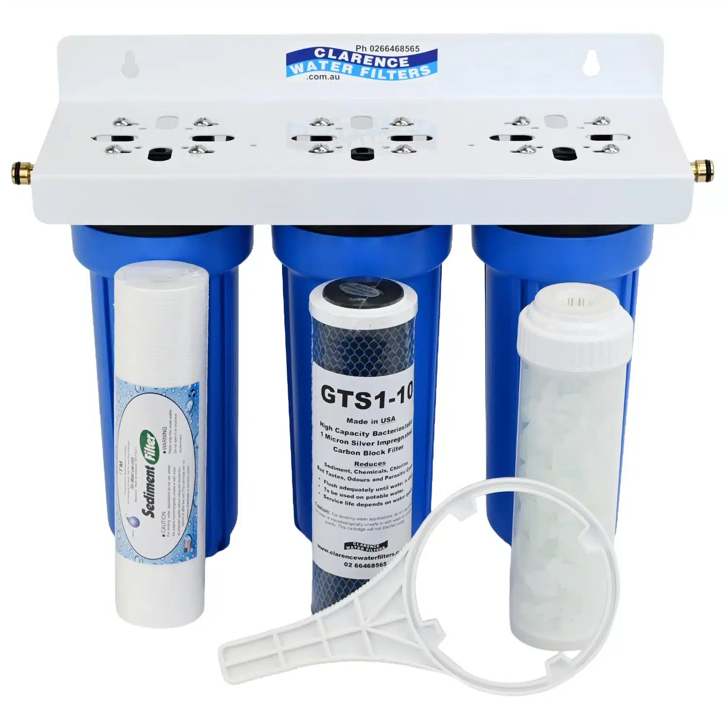 Scale Reduction Portable Triple Stage Water Filter System For Caravans