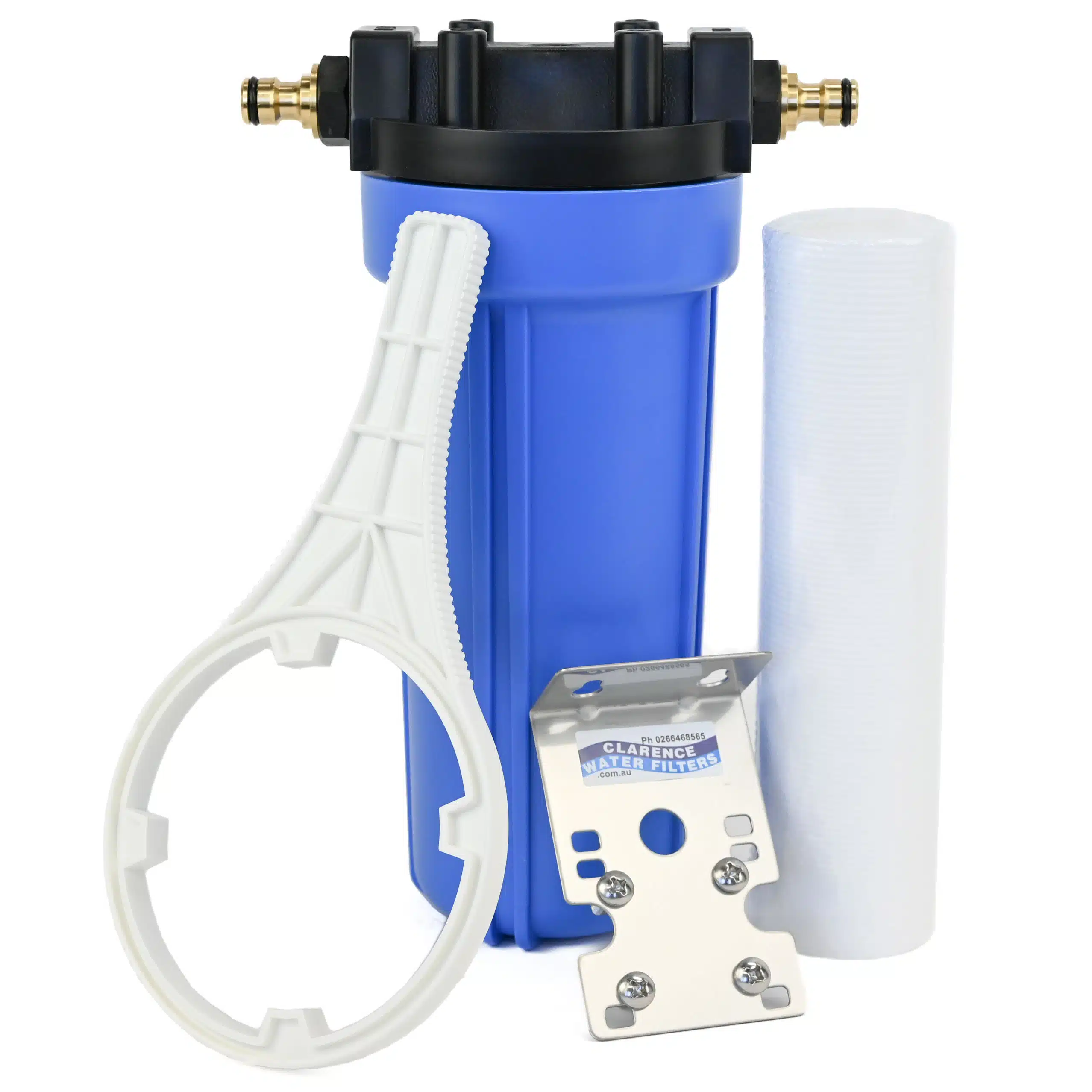 Single 10 inch Water Filter System For Sediment reduction Caravans and RVs with 5 or 1 micron sediment filter