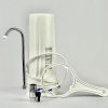Single 10 inch by 2.5 inch Bench Top Water Filter System with A Spanner and internal spout adaptor