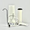 Single 10 inch by 2.5 inch Bench Top Water Filter System with a Ultracarb Ceramic Water Filter
