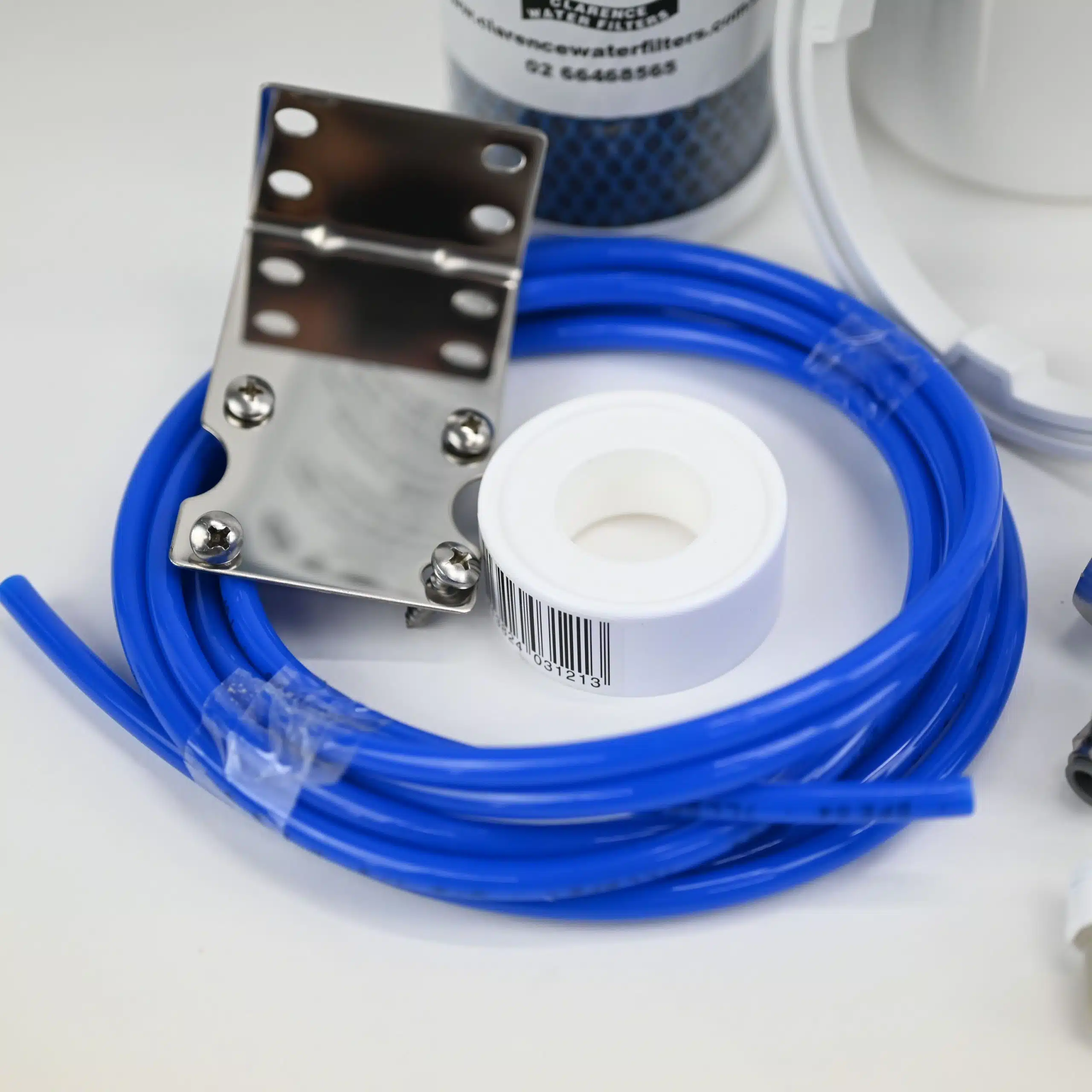 Single Water Filter System For Tank Water Components Included Angled Stop Valve Tubing Fittings Spanner-1