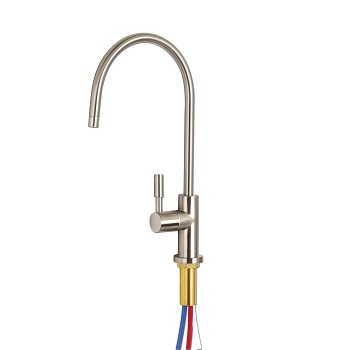 Brushed Nickel Vented Tap For Water Filters And Fountains