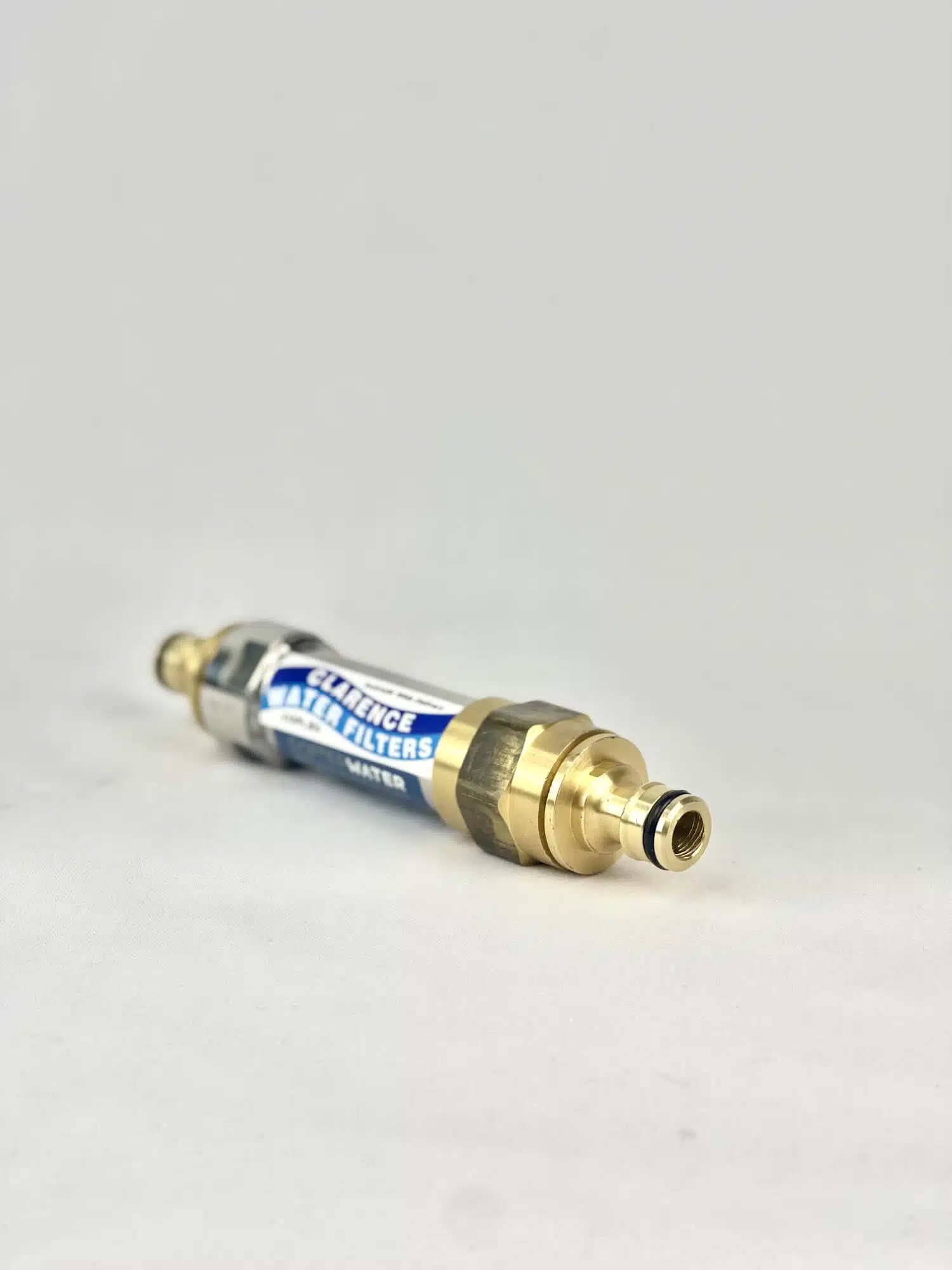 SofterWater Caravan Hard Water Conditioner for Scale Reduction with Brass Hose Fittings