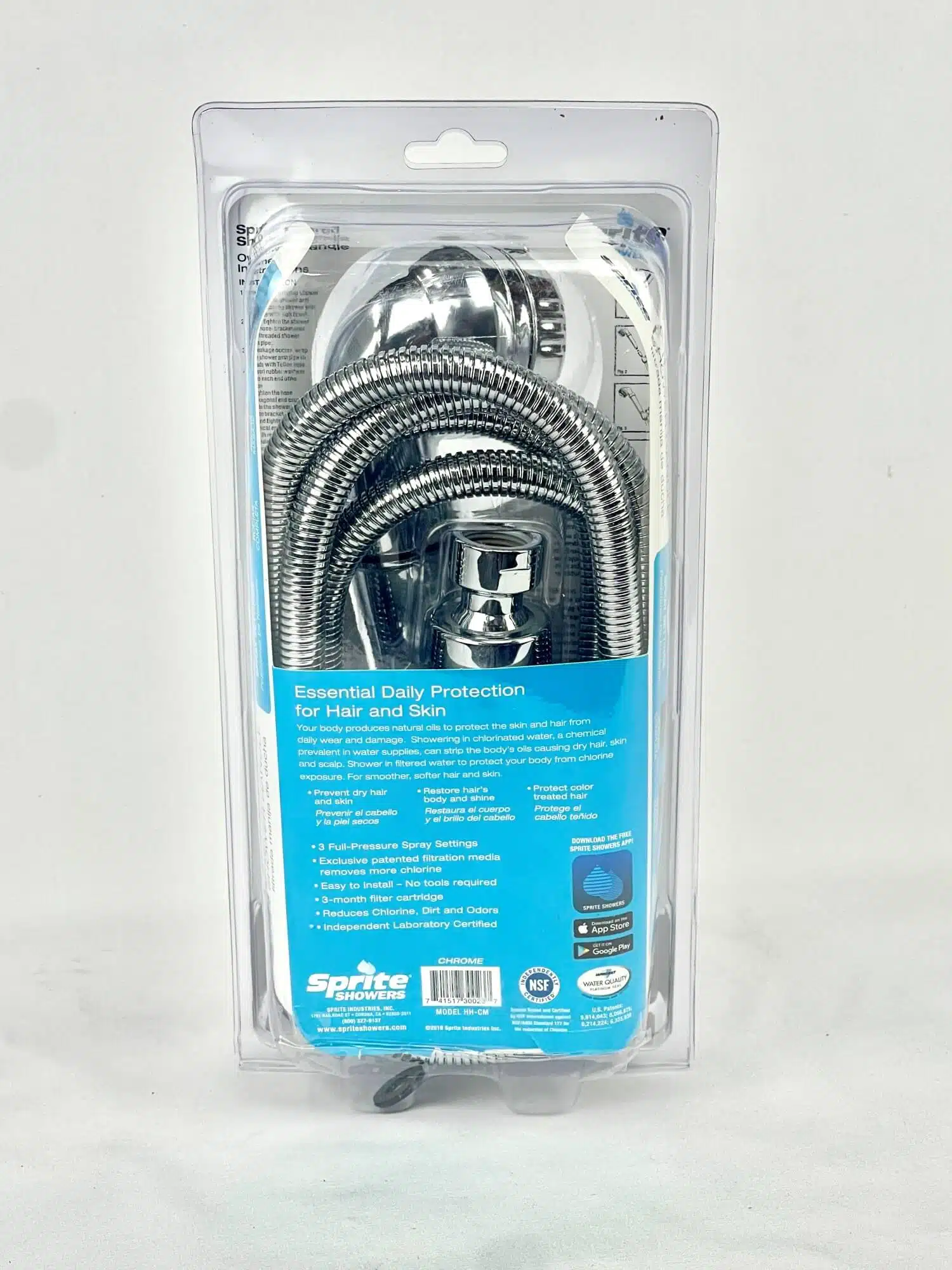 Sprite Handheld Complete Kit With Shower Head and Rose (3)