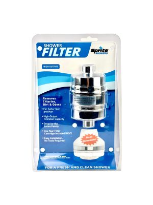 Sprite High Output Shower Filter For Sediment, Chlorine and Bad Taste Odour Reduction