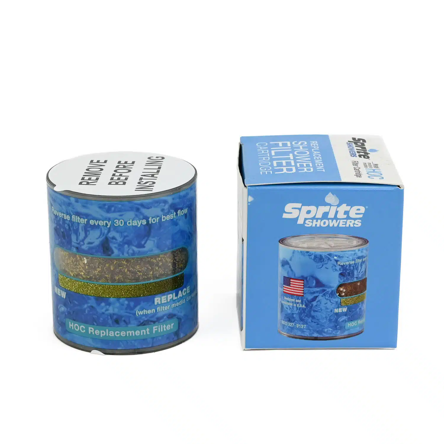 Sprite High Output Shower Filter Replacement Cartridge with KDF and Chlorgon