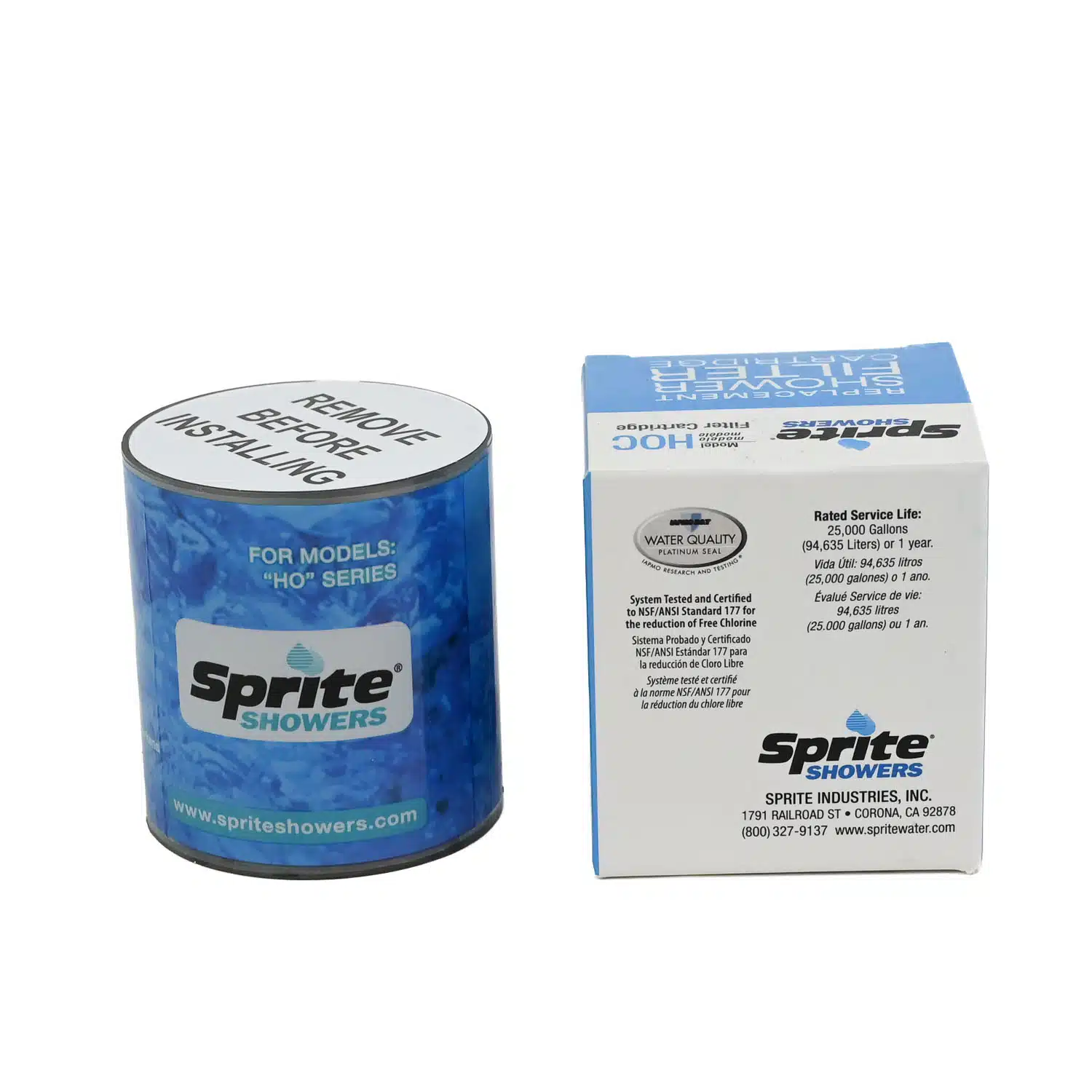 Sprite High Output Shower Filter Replacement Cartridge with KDF and Chlorgon