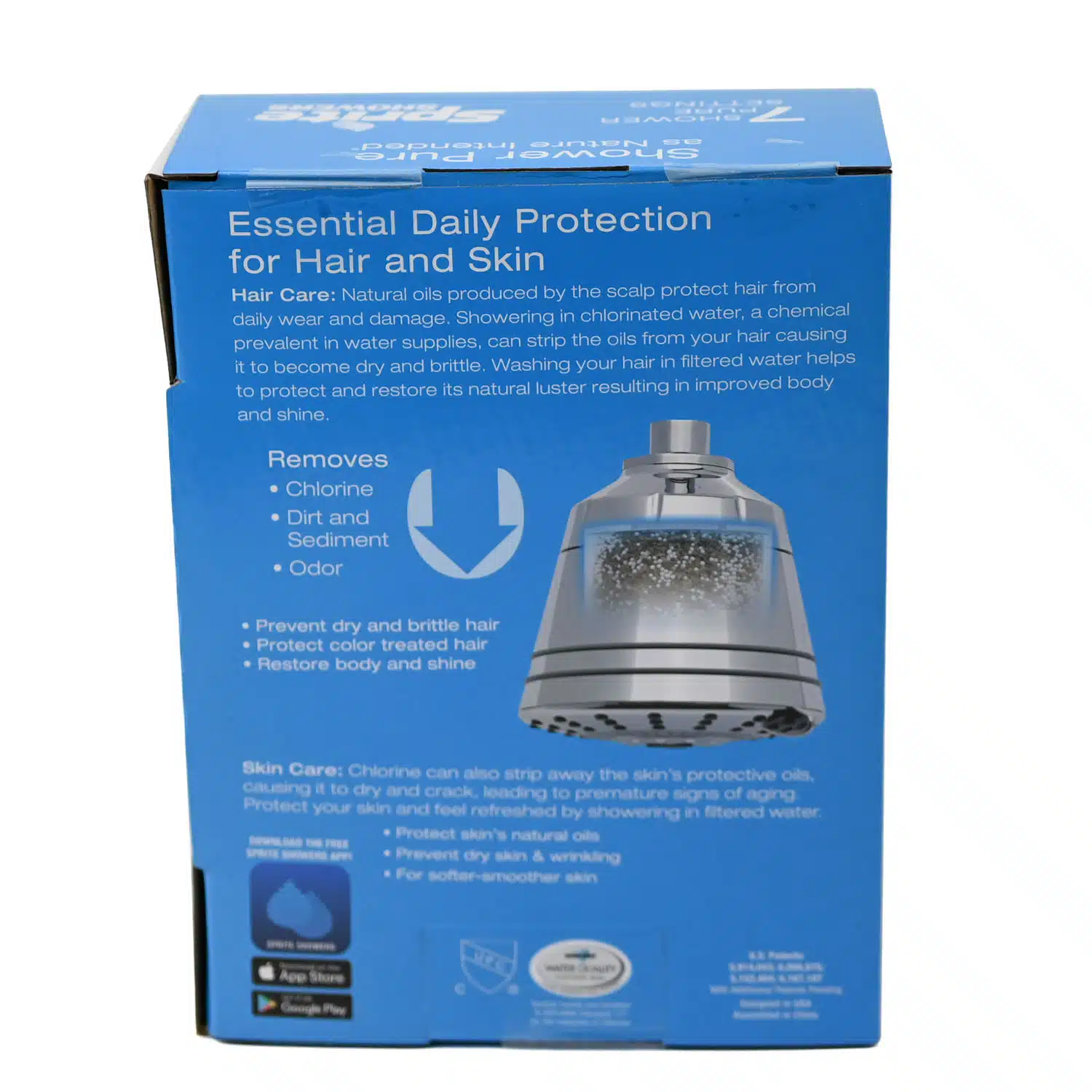 Sprite Shower Pure Filter Shower Head With 7 Spray Settings