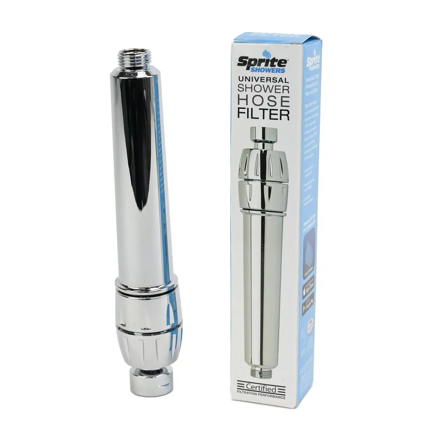 Sprite Universal Shower Water Filter with KDF For Shower hoses with half inch connections