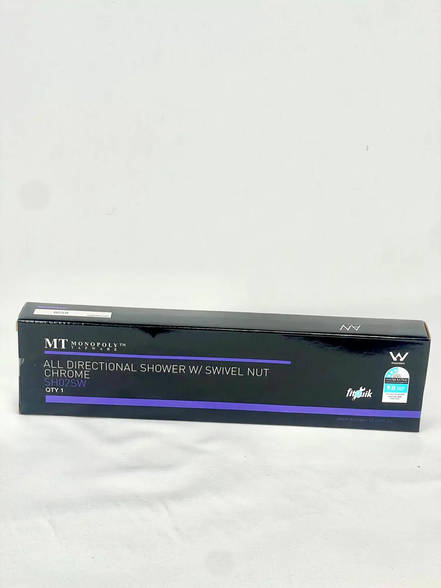 Chrome Shower Head and Arm with Swivel Sealing Nut - Image 6