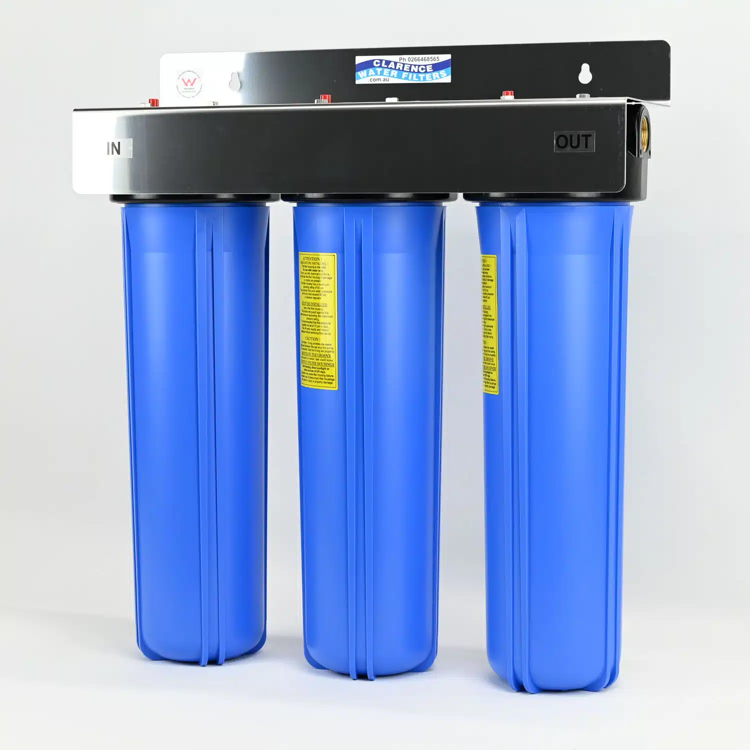Triple Whole of House System Town for Chlorine Chloramines and Scale With Reusable Filters - Image 5