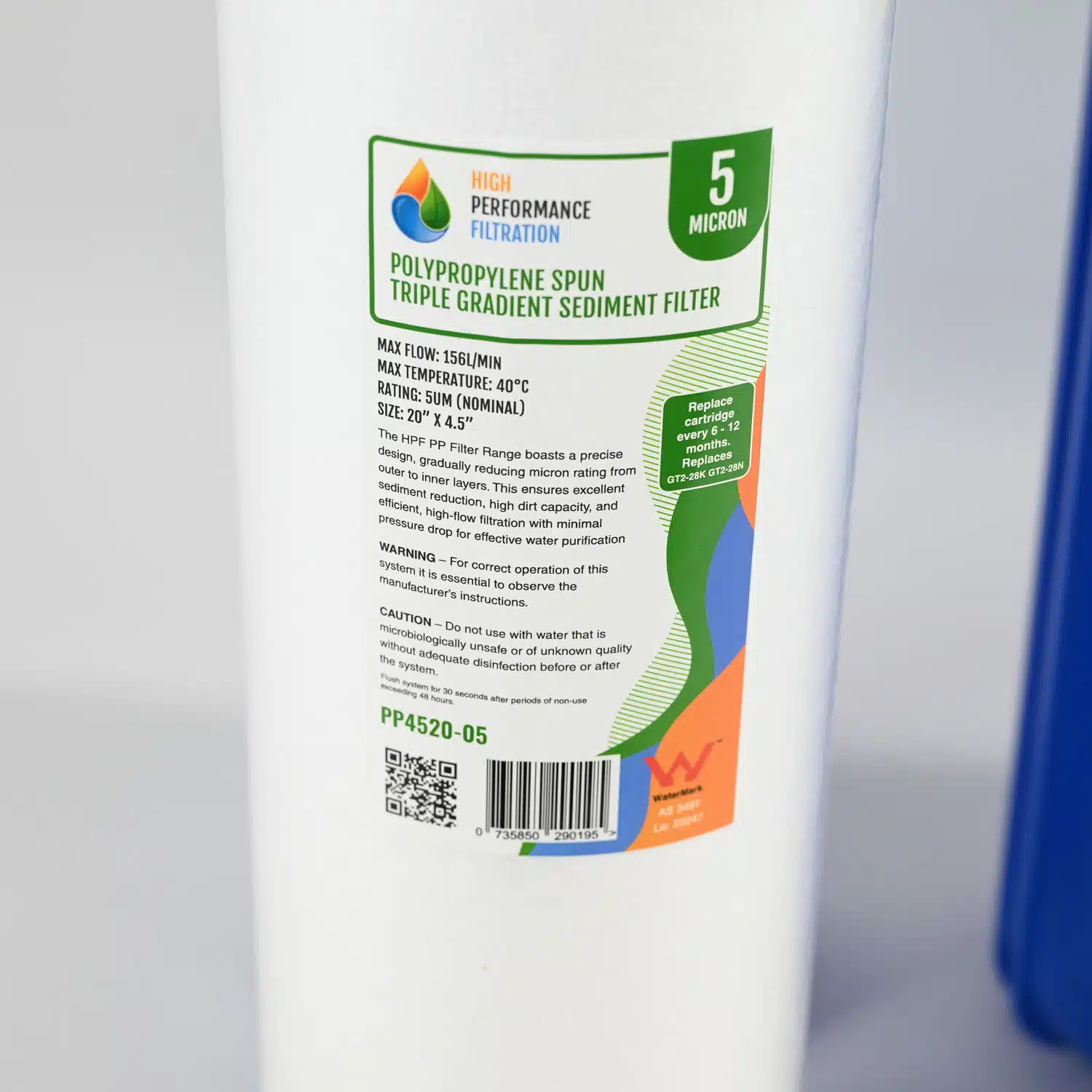 Triple Big Blue Whole House System For Town Water with one sediment filter and two carbon 20 inch by 4 point 5