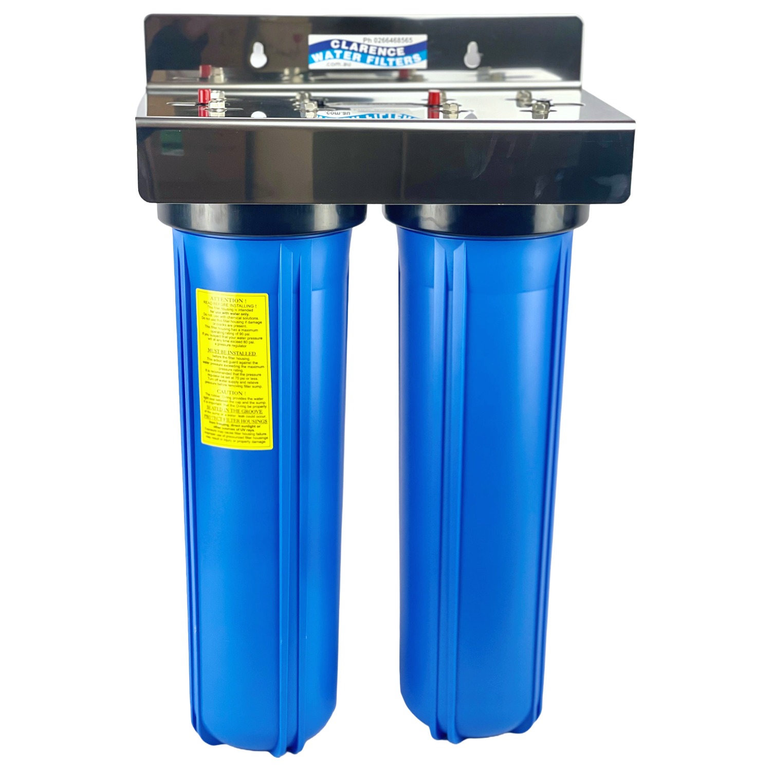 Twin 20 inch bt 4 point 5 inch Big Big Water Filter Housing with Watermark stamp