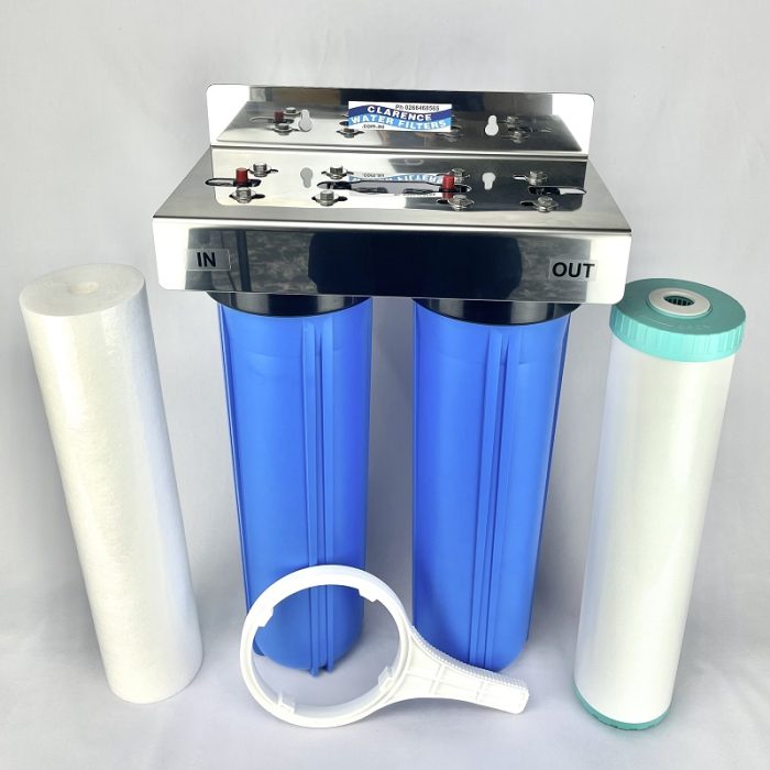 High Chlorine & Chloramine Twin Whole House Water Filter With Reusable