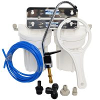 Twin 5 inch by 2 point 5 inch water filter system for caravans boats 4wds and RVs
