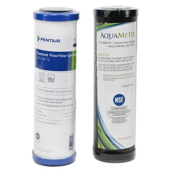 Twin Fluoride & Chloramine Filter Set DFX-CB-10 and AMB/10