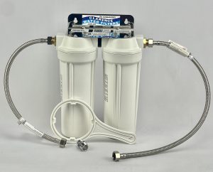 Twin High Flow Scale Reducing Food Service Water Filter Kit