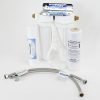 Twin High Flow Scale-Reducing Food Service Water Filter Kit with Sediment filter and Carbon Polyphosphate Filter for scale reduction