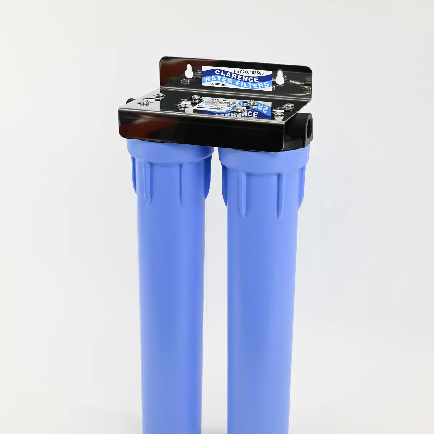 Twin Pentek 20 inch by 2.5_ inch 3G Water Filter Housing 3 quarter inch BSP Ports -1