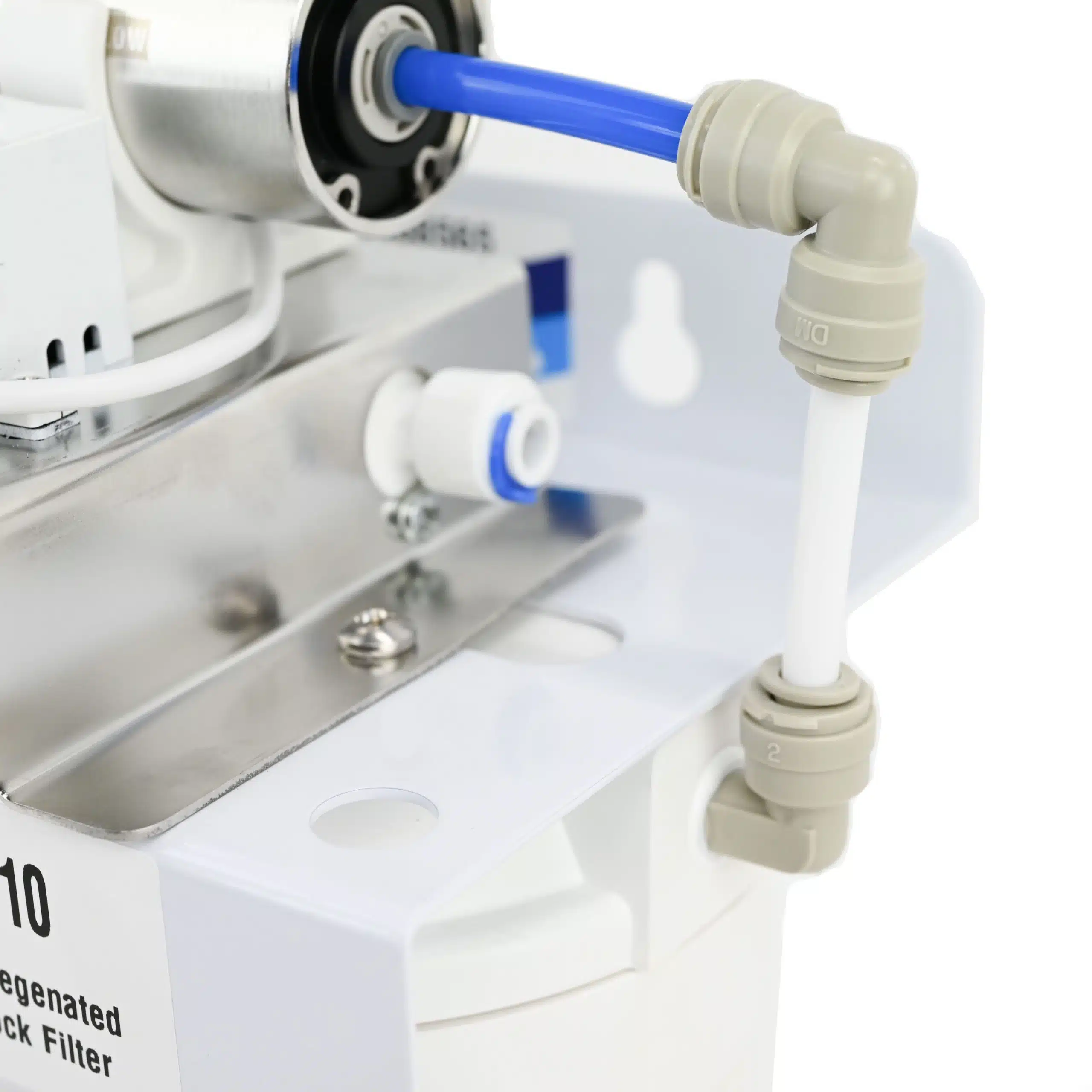 Twin Undersink Water Filter System with Two 10 inch filters and LED UV Steriliser for Tank Untreated Water