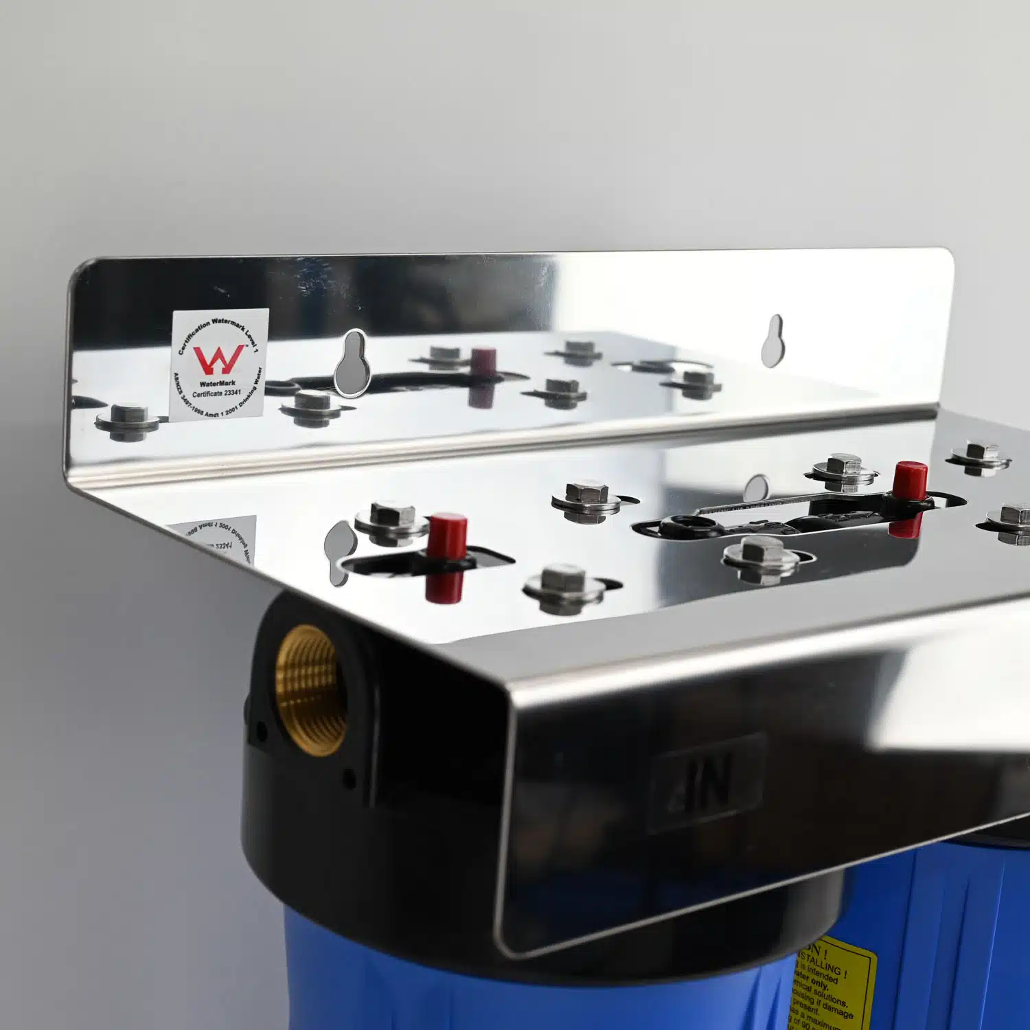 20" Big Blue Twin Large High Flow Rate Housing System - Image 2