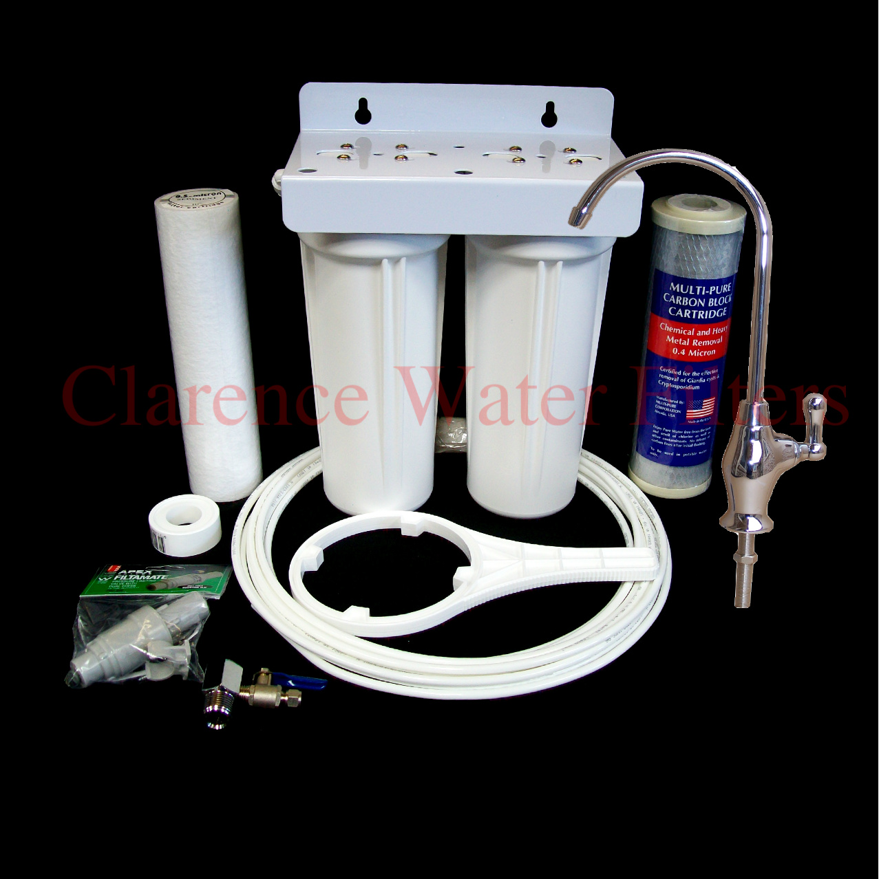 Twin Under Sink Fluoride And Chlorine Removal Water Filter System Clarence Water Filters Australia