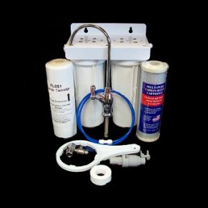 Twin under sink Fluoride and Chemical water filter system