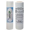 Two Water Filter Set including 5 micron 10 inch sediment filter and 10 inch carbon polyphosphate filter for bad taste odour and scale reduction