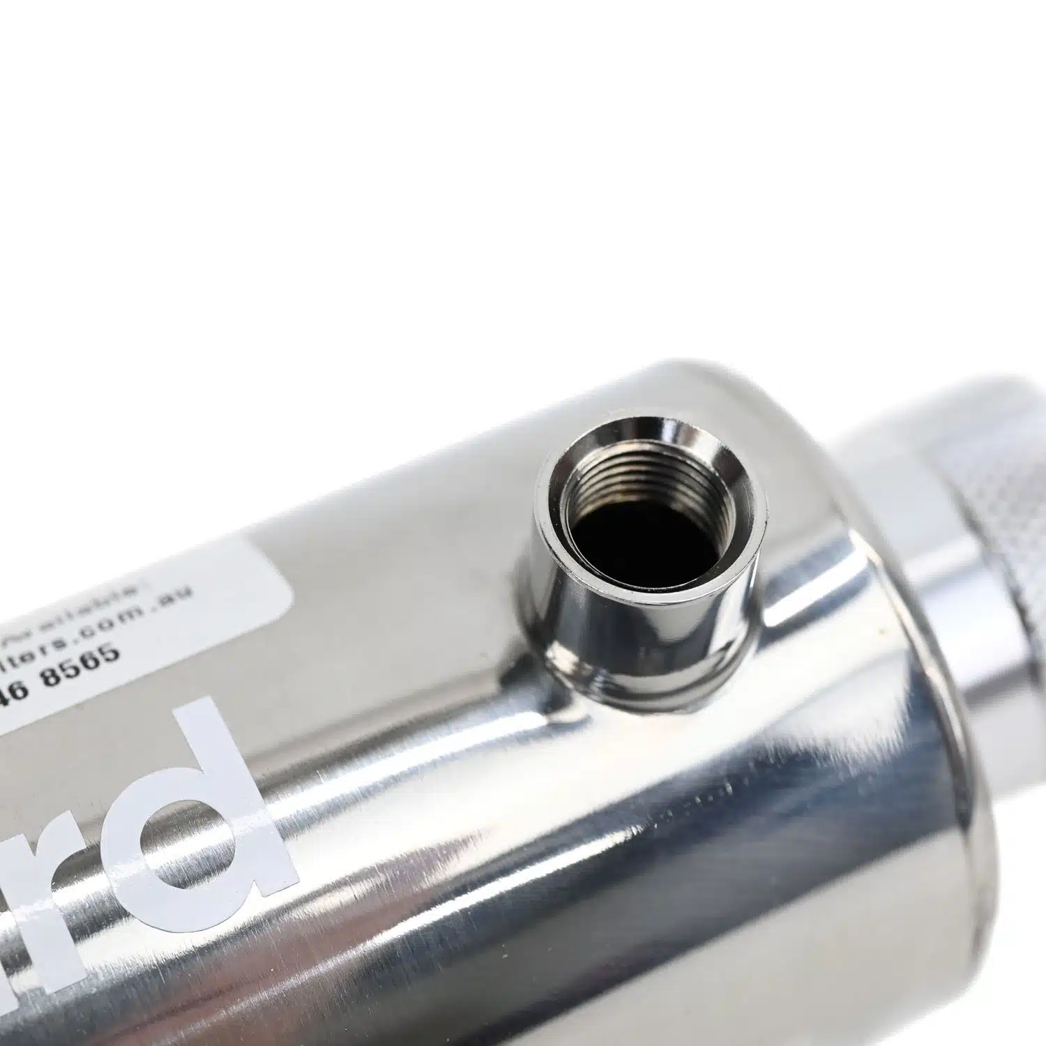 UV Guard 12 Volt SLT12 UV Water Steriliser Close Up Of Inlet quarter inch