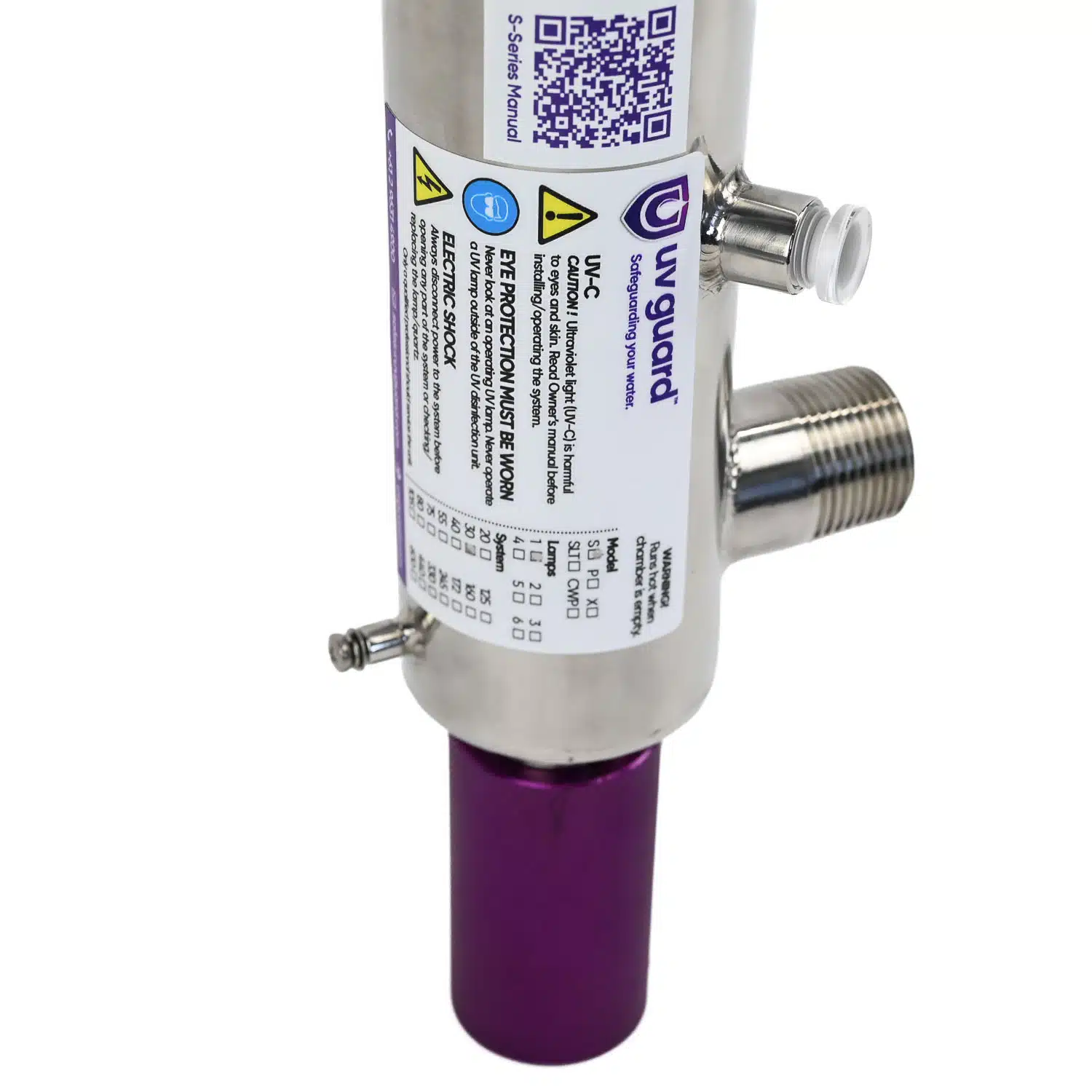 UV Guard S30 UV Ultraviolet Steriliser with 316 Stainless Steel Reactor 22 LPM