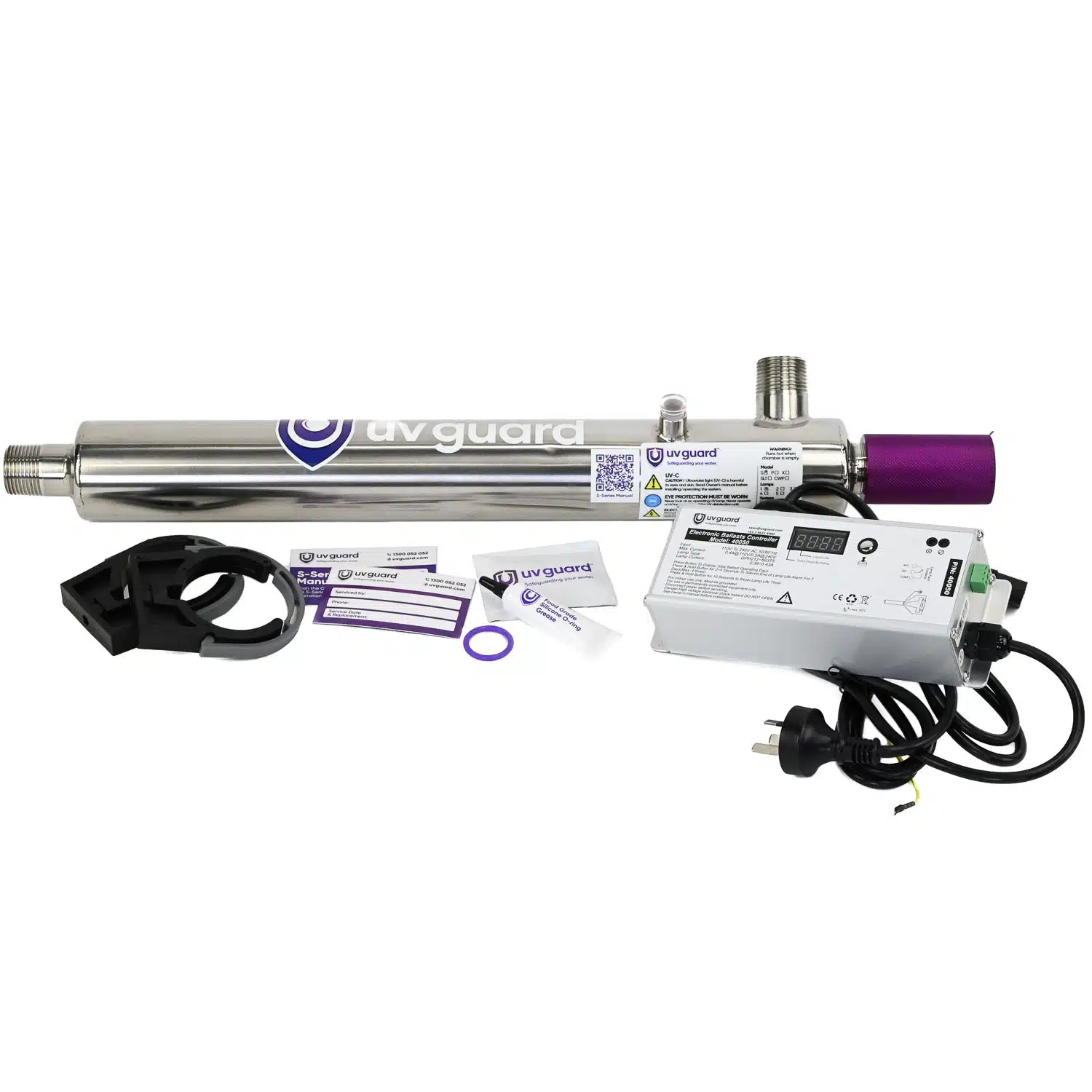 UV Guard S30 UV Ultraviolet Steriliser with 316 Stainless Steel Reactor 22 LPM with Ballast