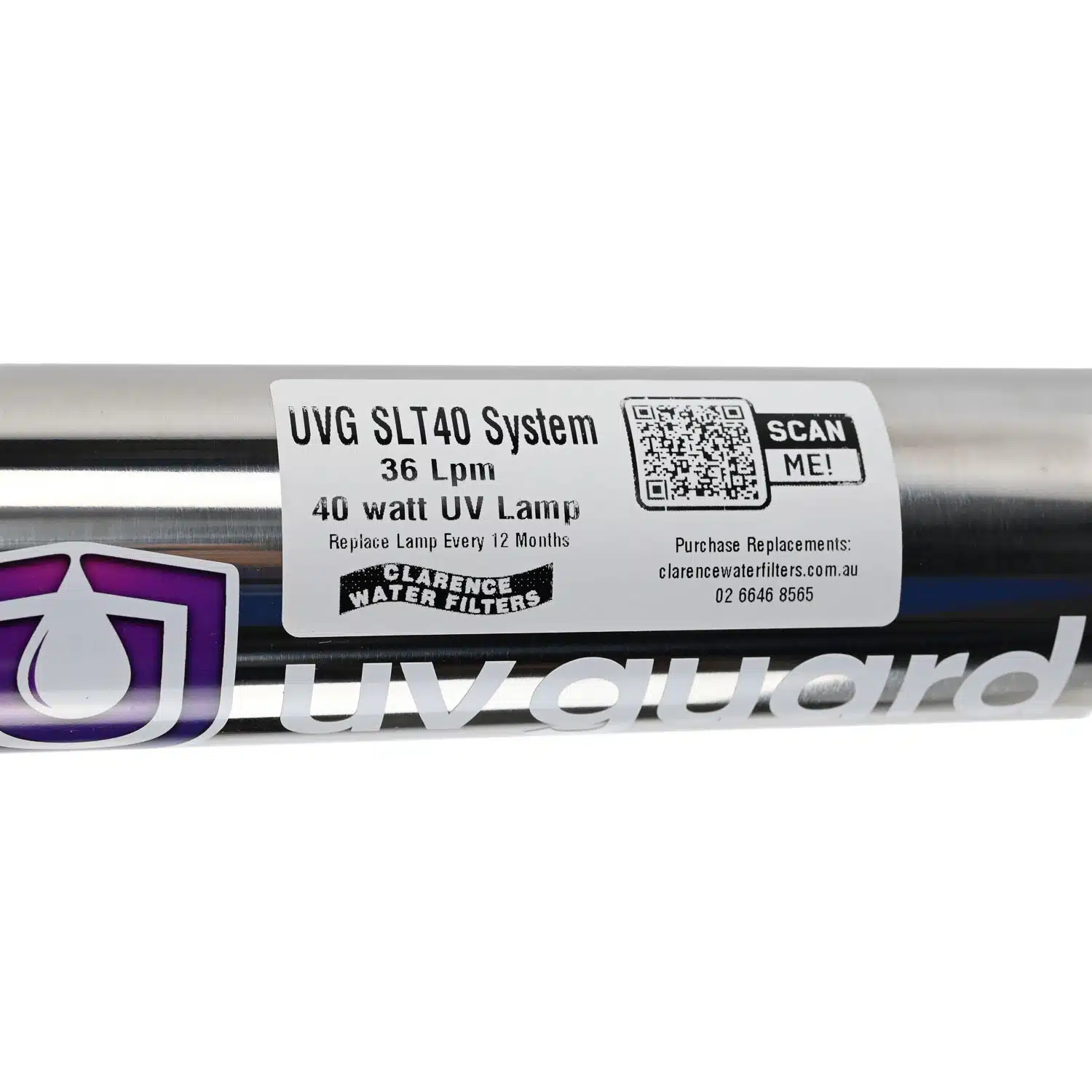 UV Guard SLT40 UV Ultraviolet Water Steriliser 40 watts capable of up to 36 litres per minute flow