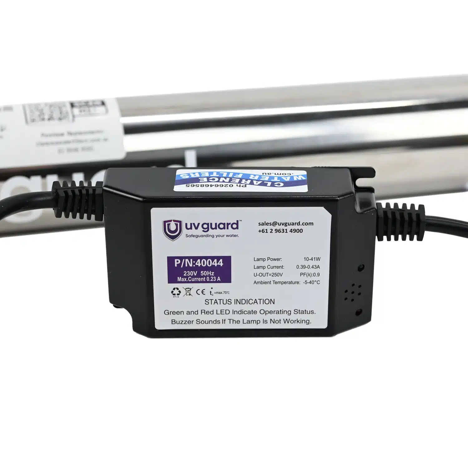 UV Guard SLT40 UV Ultraviolet Water Steriliser 40 watts capable of up to 36 litres per minute flow