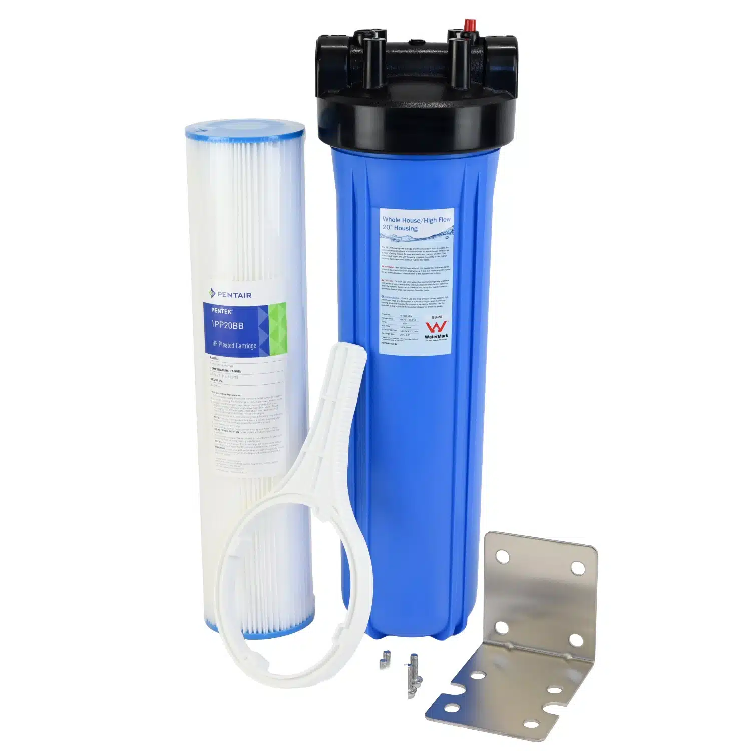 Whole of House Sediment Water Filter Rural or Town 20 inch by 4 point 5