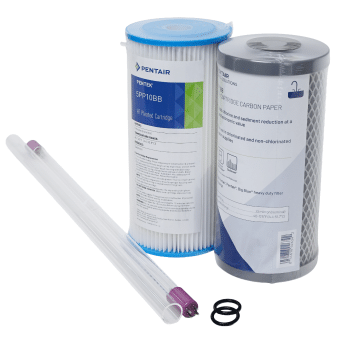 Generic Puretec g6 service kit with Pentek NCP10BB Pentair 2045PW5 quartz thimble 21017 rqs6 o rings 11066 lamp