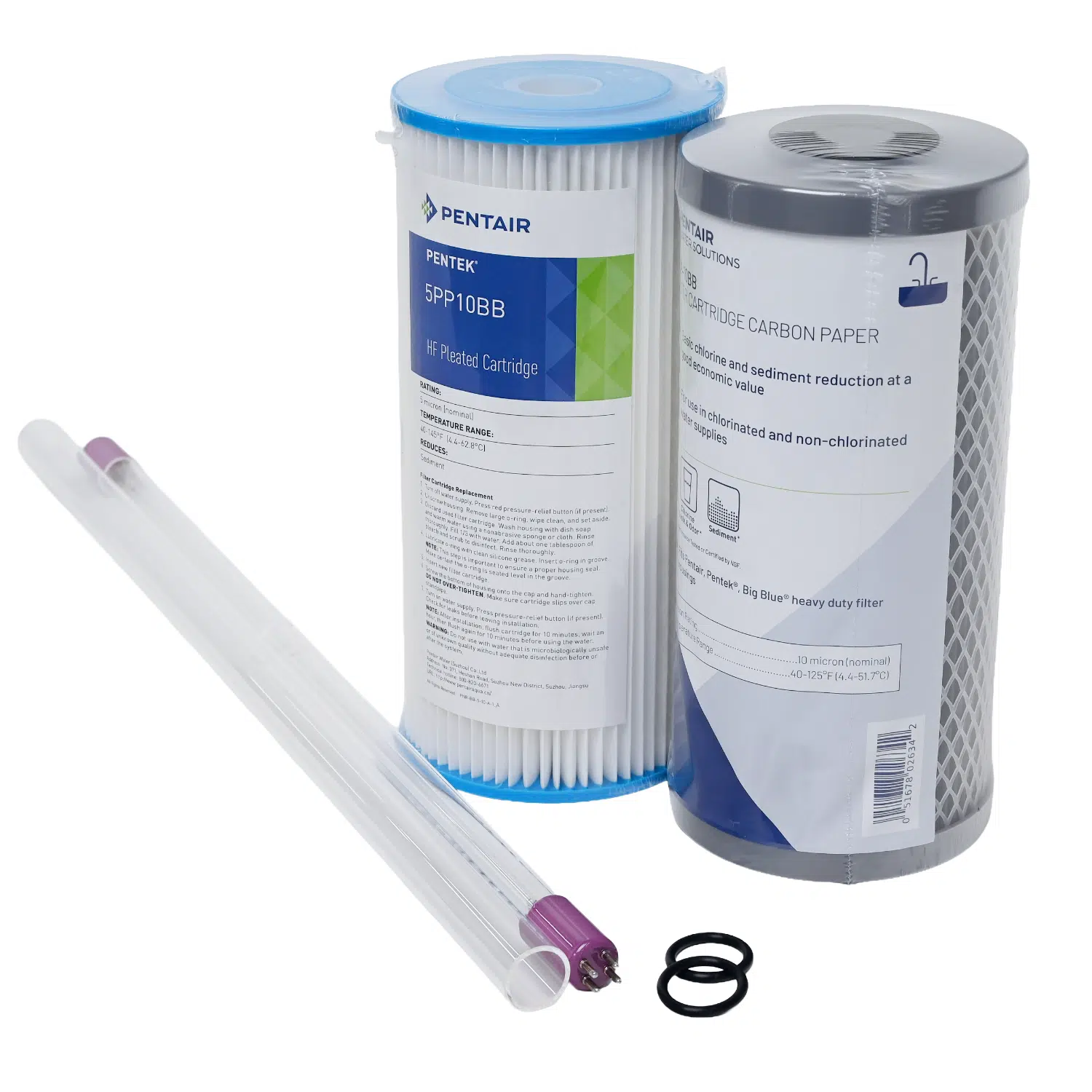 Generic Puretec g6 service kit with Pentek NCP10BB Pentair 2045PW5 quartz thimble 21017 rqs6 o rings 11066 lamp