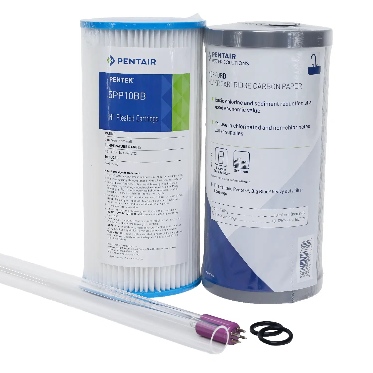 Generic Puretec g6 service kit with Pentek NCP10BB Pentair 2045PW5 quartz thimble 21017 rqs6 o rings 11066 lamp